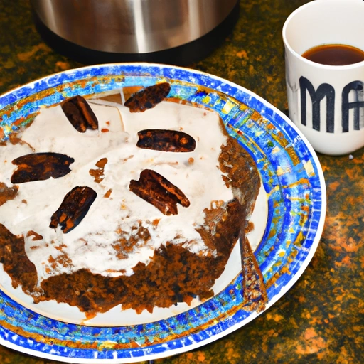 Date Cake with Sour Cream Topping