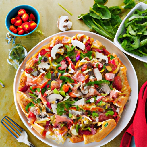 Deep-dish Salad Pizza