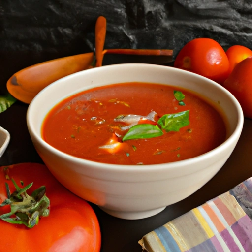 Diabeticzka przyjazna zupa pomidorowa z cebulą