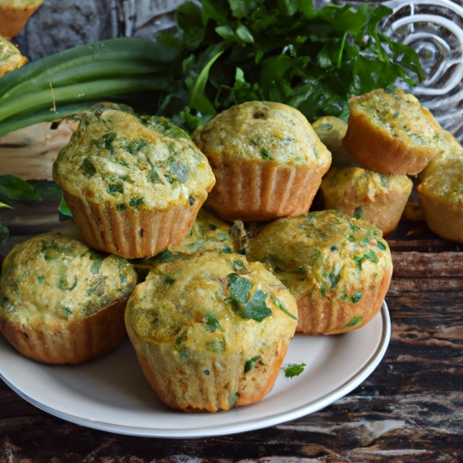 Muffiny z ryżem i koperkiem