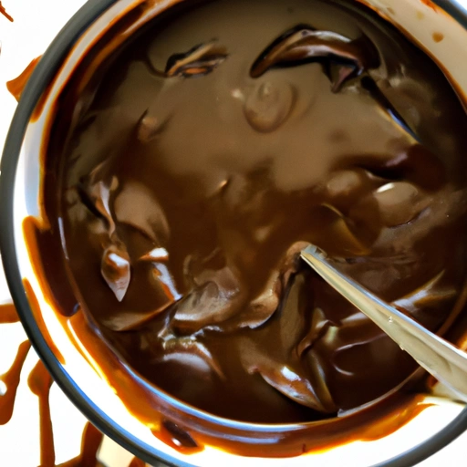 Podwójna czekoladowa sos czekoladowy