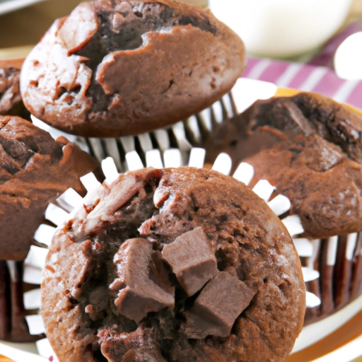 Muffiny z podwójną czekoladą