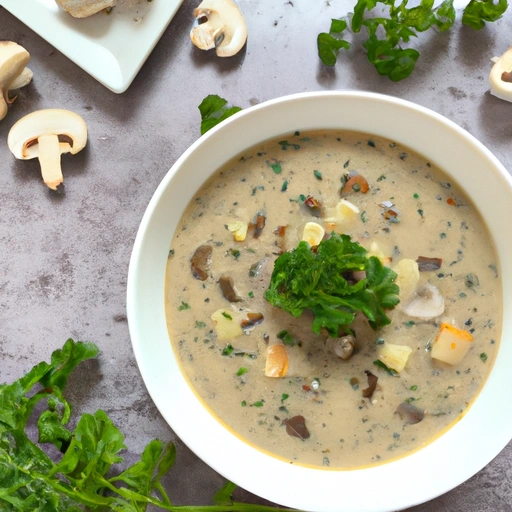 Easy yet Elegant Mushroom Soup