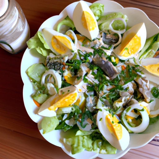 Egg and Sardine Salad
