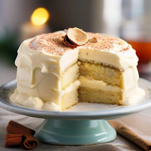 Eggnog Cream Cake