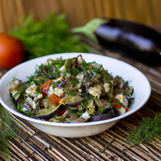 Eggplant Salad with Dill