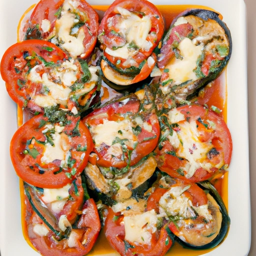 Eggplants with Garlic and Tomato