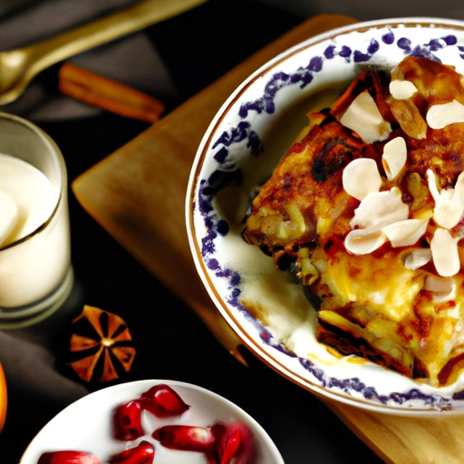 Egyptian Bread and Butter Pudding