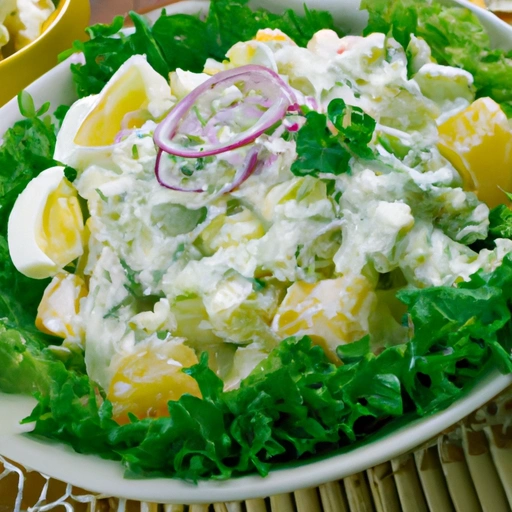 Estonian Cod Salad with Horseradish Sauce
