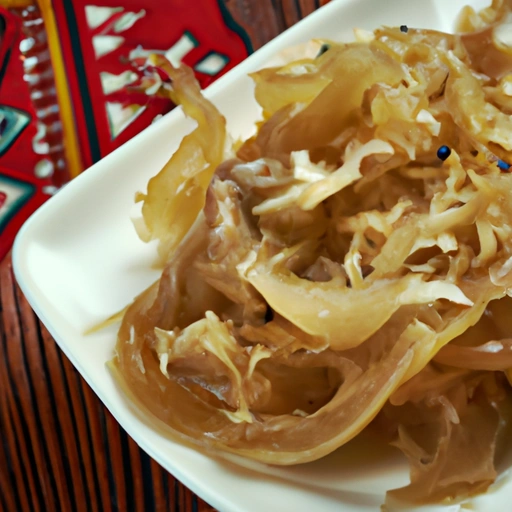 Estonian Pig's ears with sauerkraut