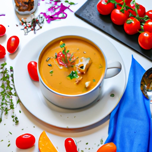 Egzotyczna zupa z konchą w curry