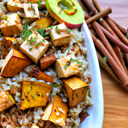 Fall Harvest Rice with Tofu