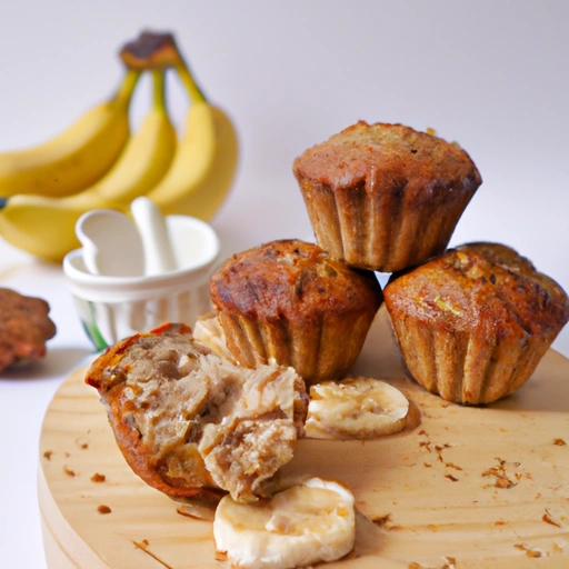 Beztłuszczowe muffiny bananowe