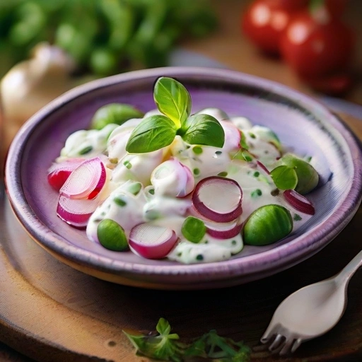 Fava Bean and Red Onion Salad