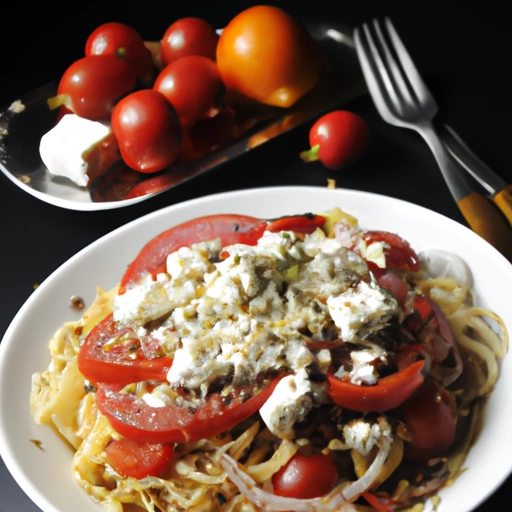 Feta and Tomato Spaghetti