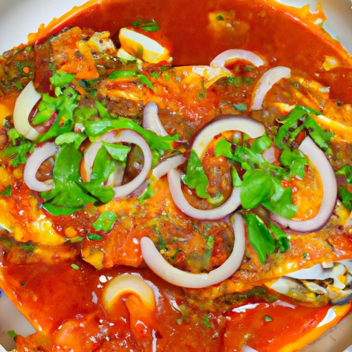 Fish and Onions in Tomato Sauce