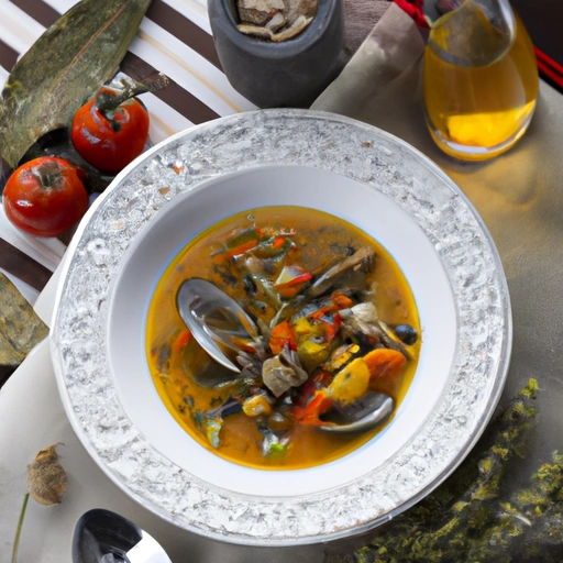 Fish Broth with Oysters and Saffron