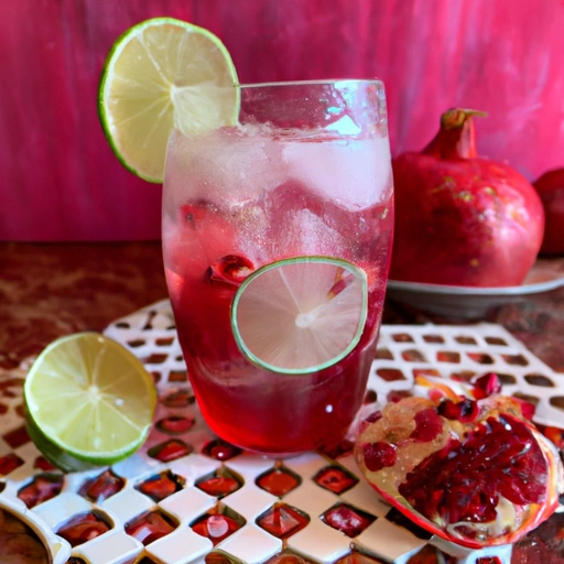 Fizzy Pomegranate Water