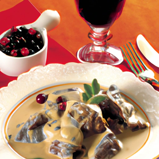 Flying Fox with Prunes and Cream Sauce