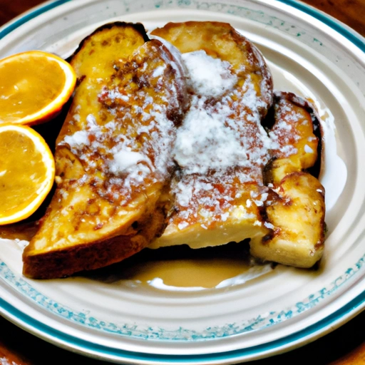 French Toast with Brandied Lemon Butter
