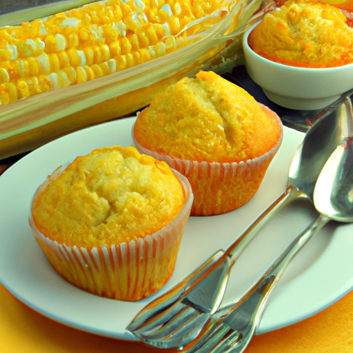 Świeże muffiny kukurydziane