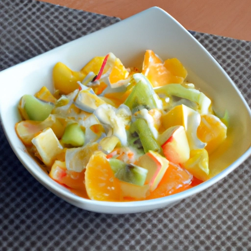 Fresh Fruit Salad with Honey Yogurt Dressing