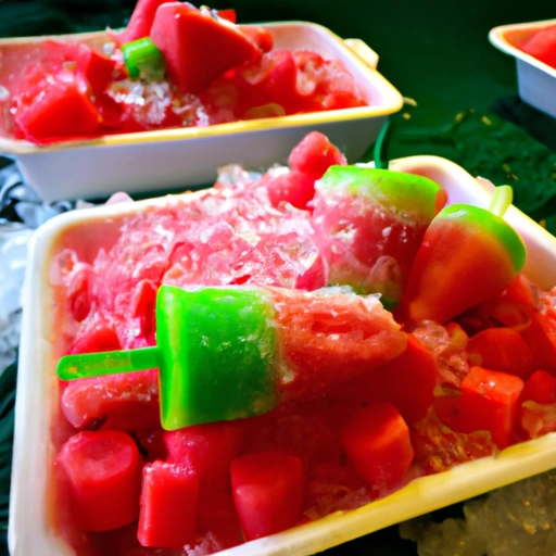 Fresh Strawberry and Watermelon Frozen Treats