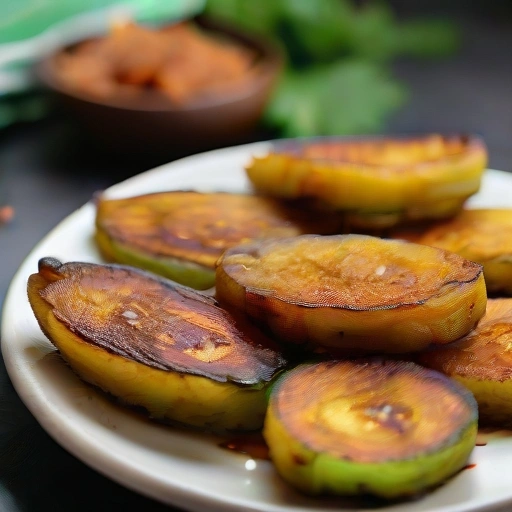 Fried Green Plantains