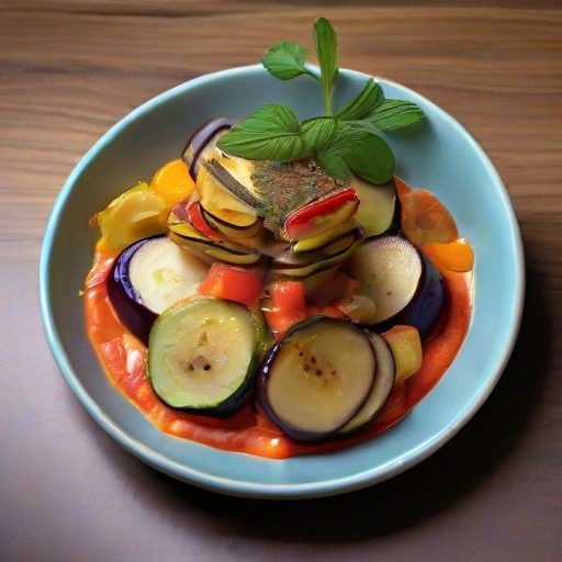 Smażone mieszane warzywa z sosem