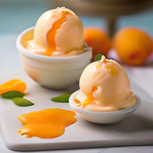 Frozen Apricot Yogurt