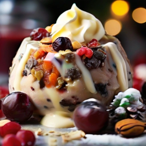 Mrożony pudding świąteczny