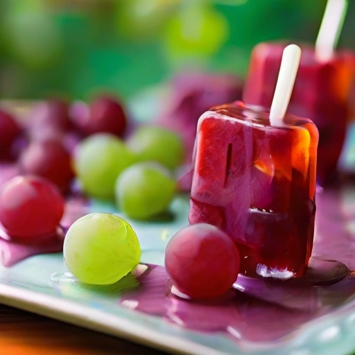 Mrożone lody z winogron