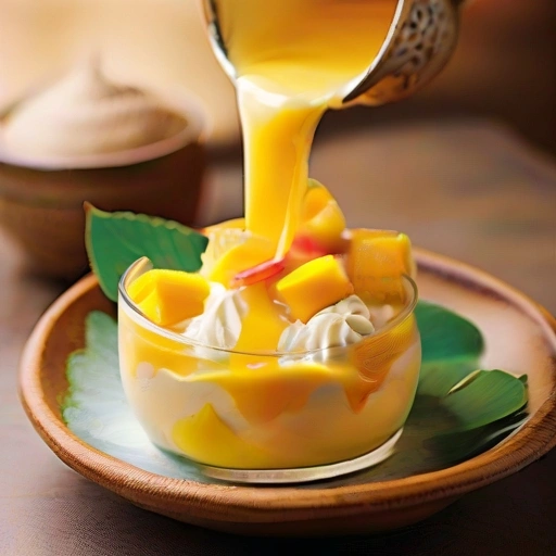 Zamrożony jogurt z mango