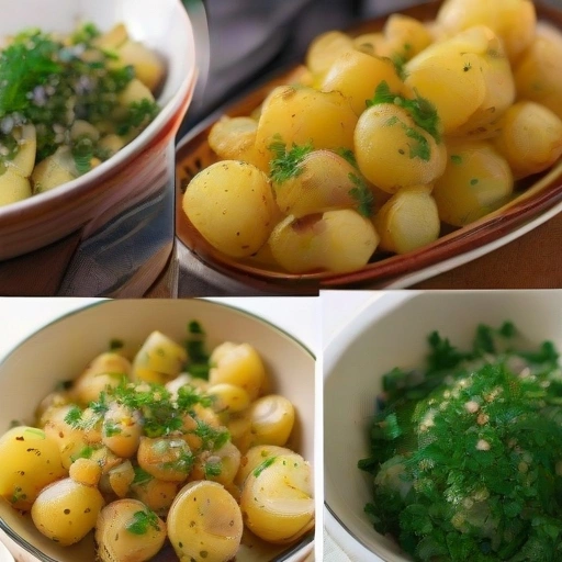 Sałatka z ciecierzycy i ziemniaków