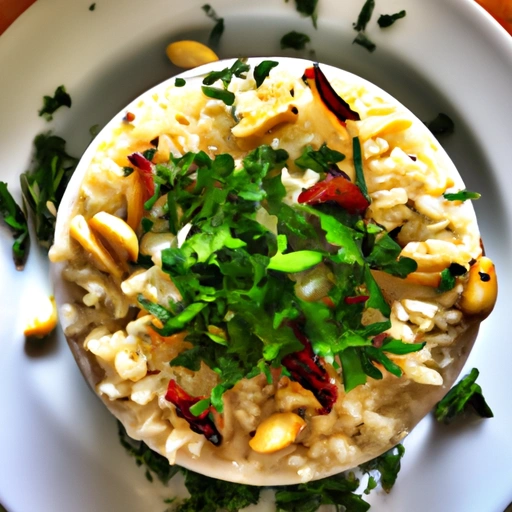 Garlic Rice with Pine Nuts