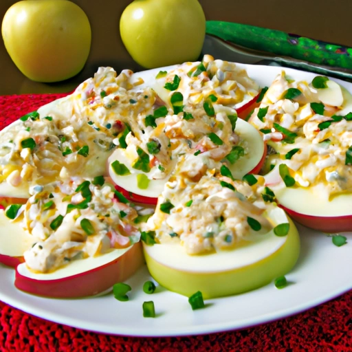 Golden Delicious Apples with Caraway Cheese Spread