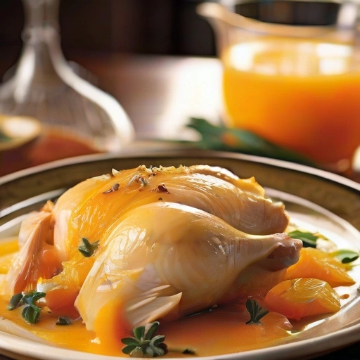 Golden Roast Turkey A L'orange