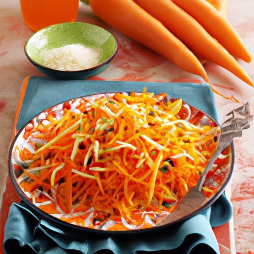 Grated Parsnip and Carrot Salad with Citrus Dressing