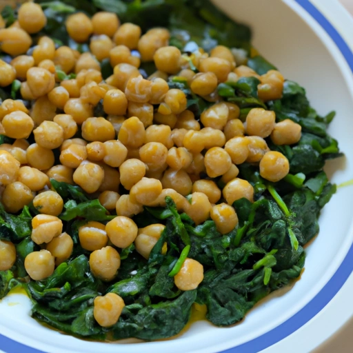 Greek Chickpeas and Spinach