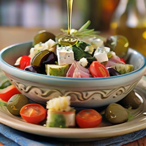 Greek Salad with Catfish