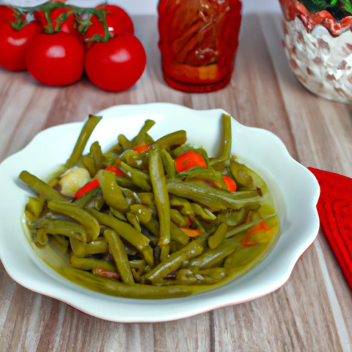 Green Beans and Peppers: