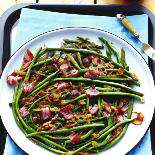 Green Beans with Mustard, Shallots and Bacon