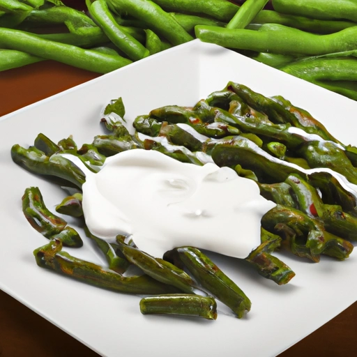 Green beans with sour cream