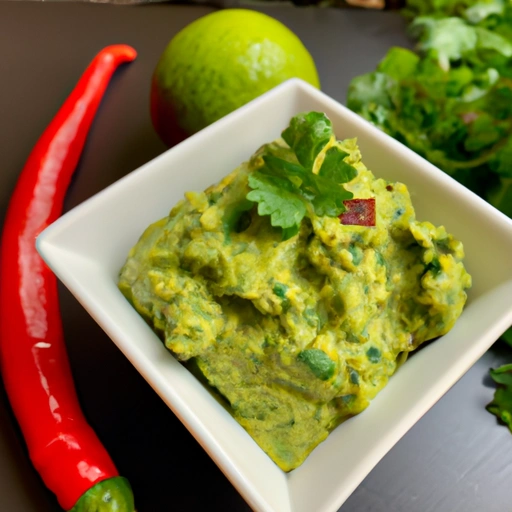 Green Chutney with Avocados and Peppers