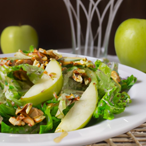 Green Salad with Apples and Walnuts