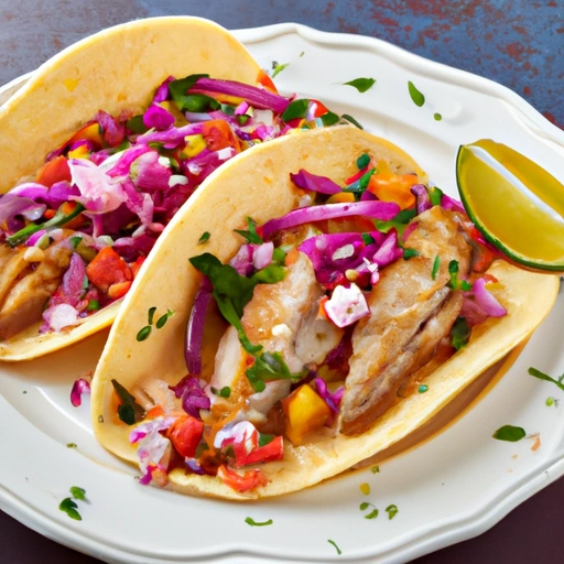 Grilled Catfish Tacos with Citrus Slaw