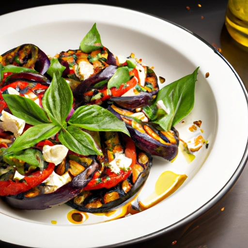 Grilled Eggplant Salad