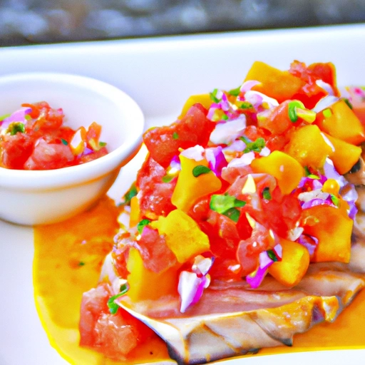 Grilled Fish with Mango Citrus Salsa