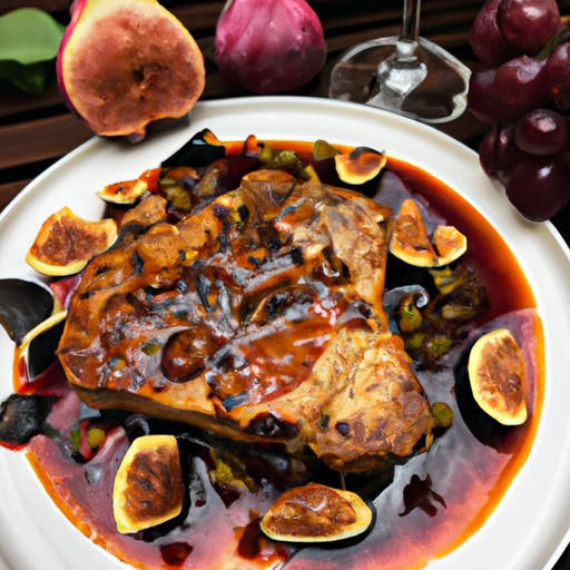 Grilowane kotlety wieprzowe z chutney z winogron i fig