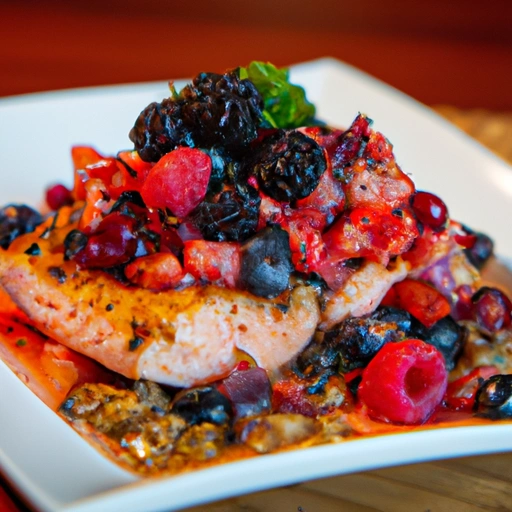 Grilled Salmon with Wild Berry Salsa